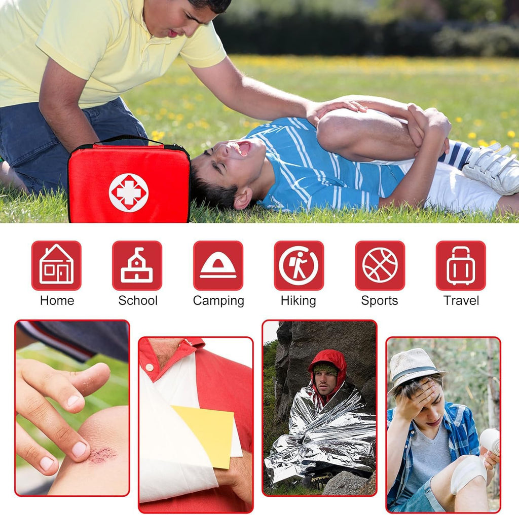 First Aid Kit - 300 Pieces - Car, Home, Camping Essentials
