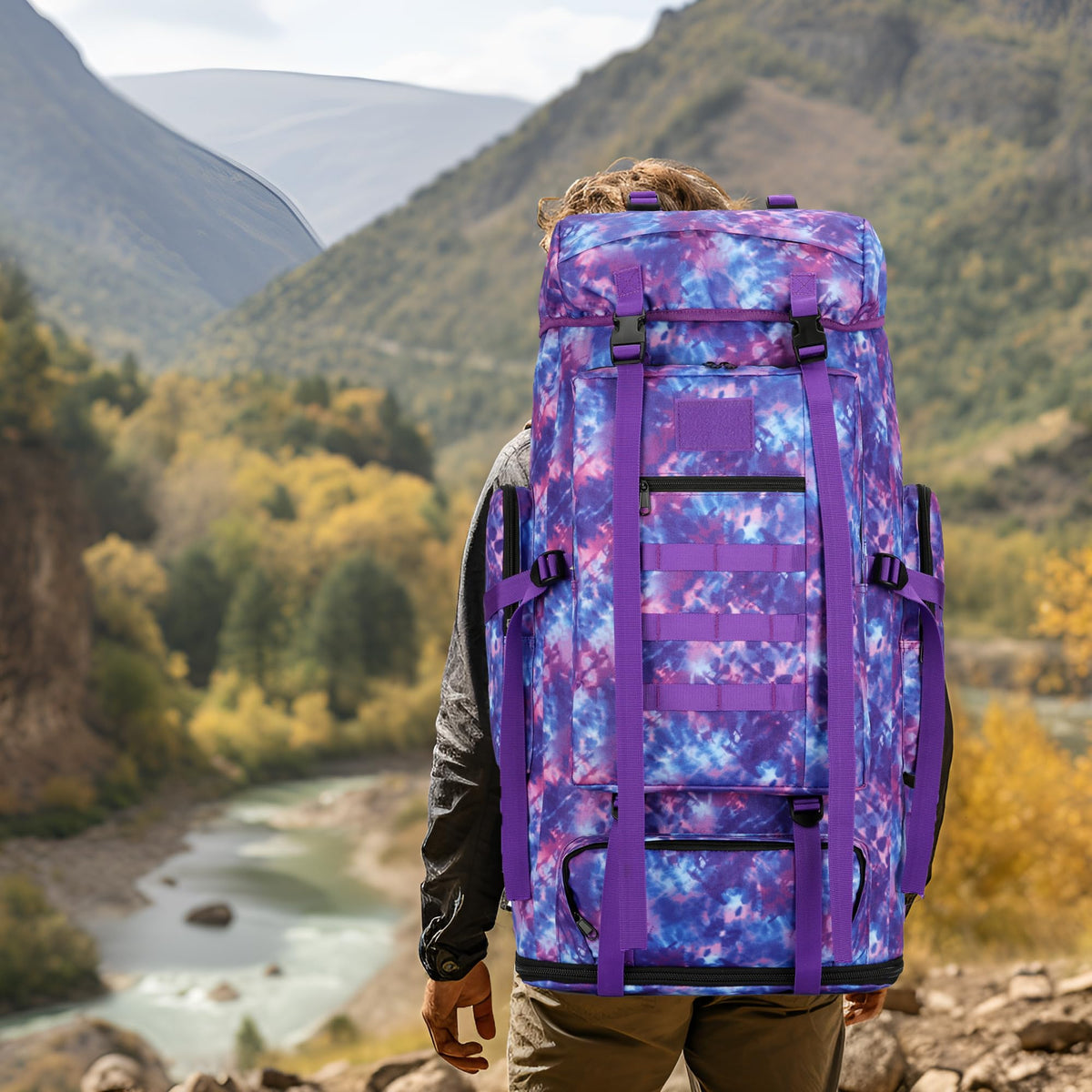 Hiking Backpack 70L/100L Camping Backpack Military Rucksack