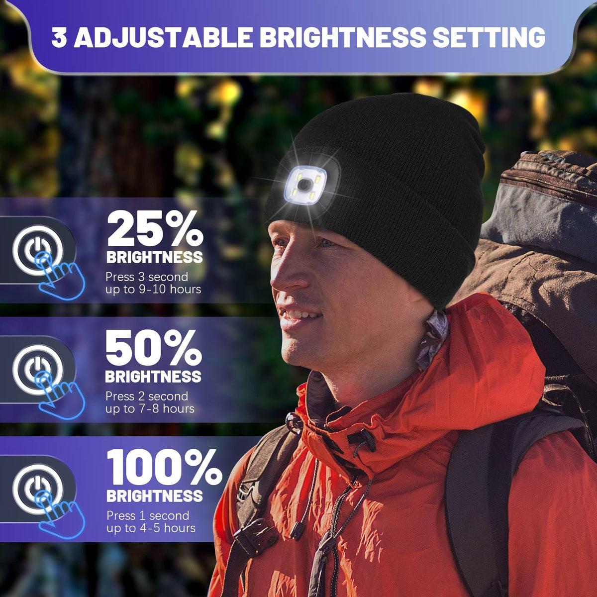 Keains Unisex Beanie with Light