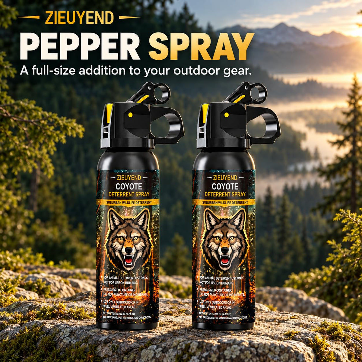 Pepper Spray for Camping & Hiking Protection – Maximum Strength Self Defense