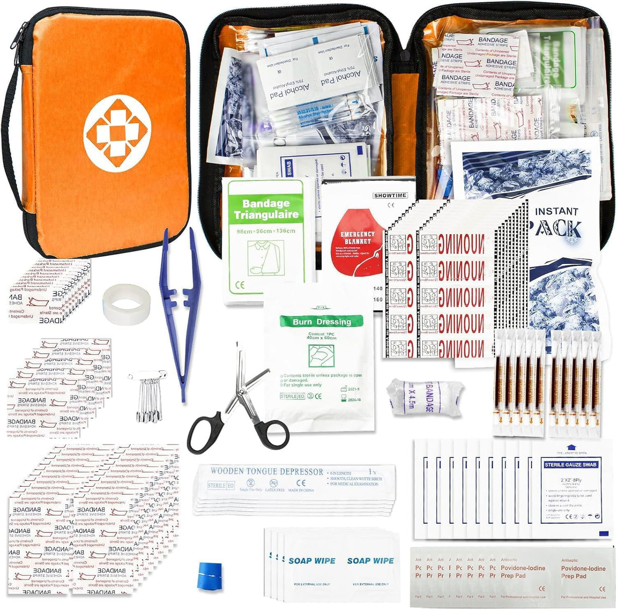 First Aid Kit - 300 Pieces - Car, Home, Camping Essentials