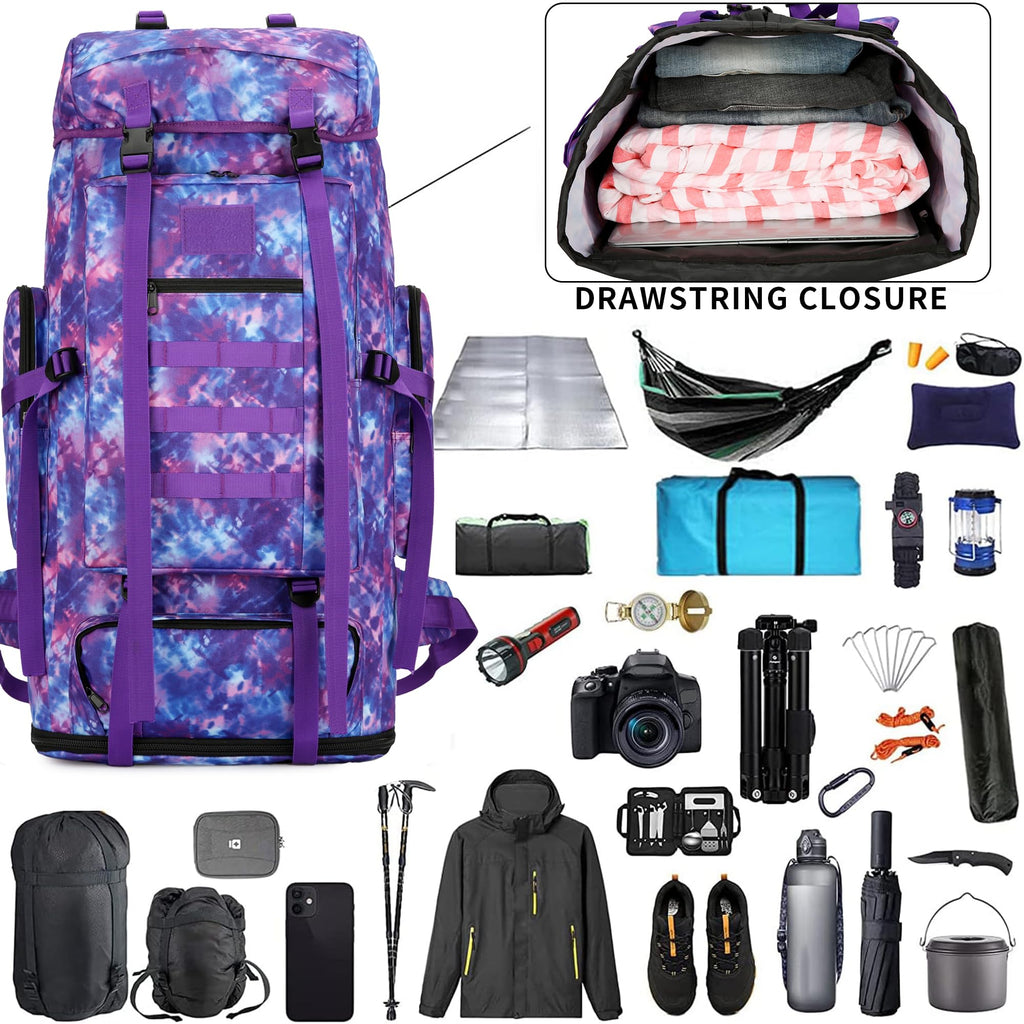 Hiking Backpack 70L/100L Camping Backpack Military Rucksack
