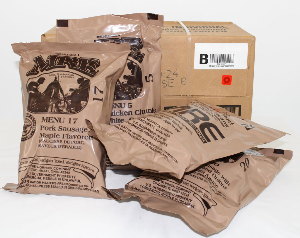 Wornick Sopacko, Ameriqual MRE Meals Ready to Eat Inspection dates 2026 or Better , Emergency Food Supply, Survival Camping Outdoor (INSPECTION DATE IS NOT EXPIRATION DATE) 12 Pack(A & B Case Bundle, 2, Count)