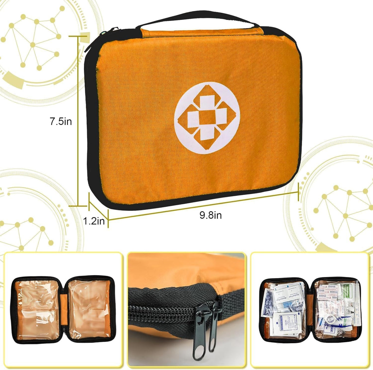 First Aid Kit - 300 Pieces - Car, Home, Camping Essentials