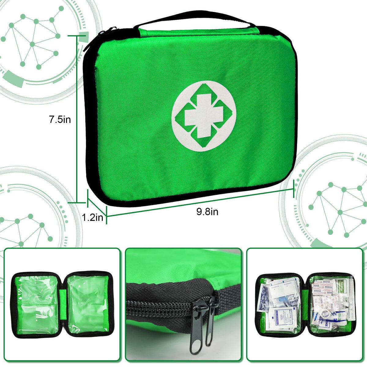 First Aid Kit - 300 Pieces - Car, Home, Camping Essentials