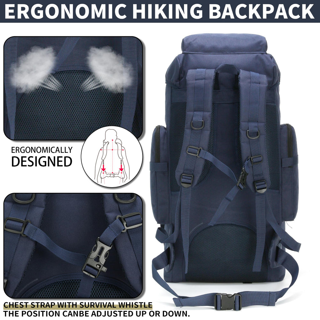 Hiking Backpack 70L/100L Camping Backpack Military Rucksack