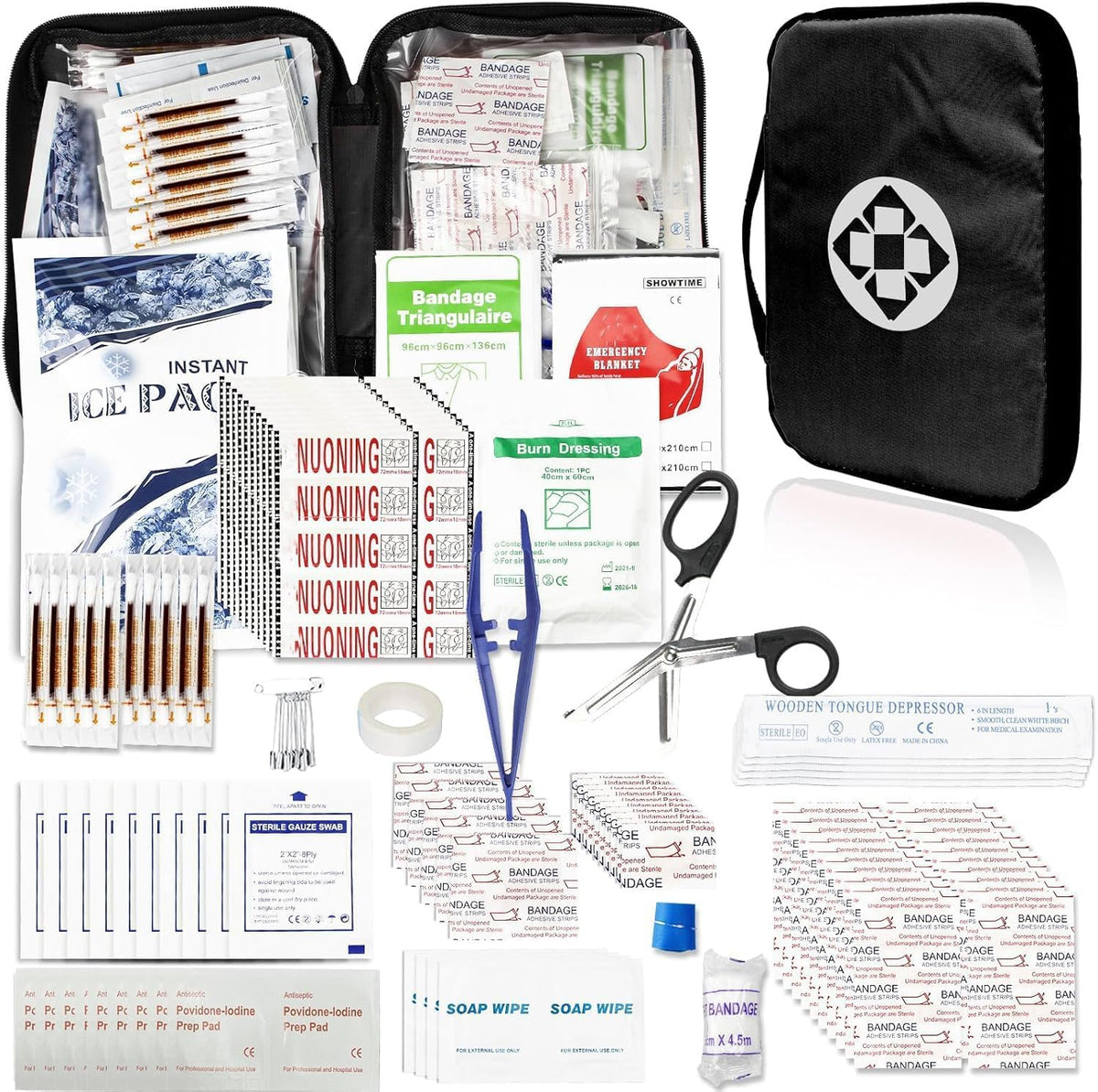 First Aid Kit - 300 Pieces - Car, Home, Camping Essentials