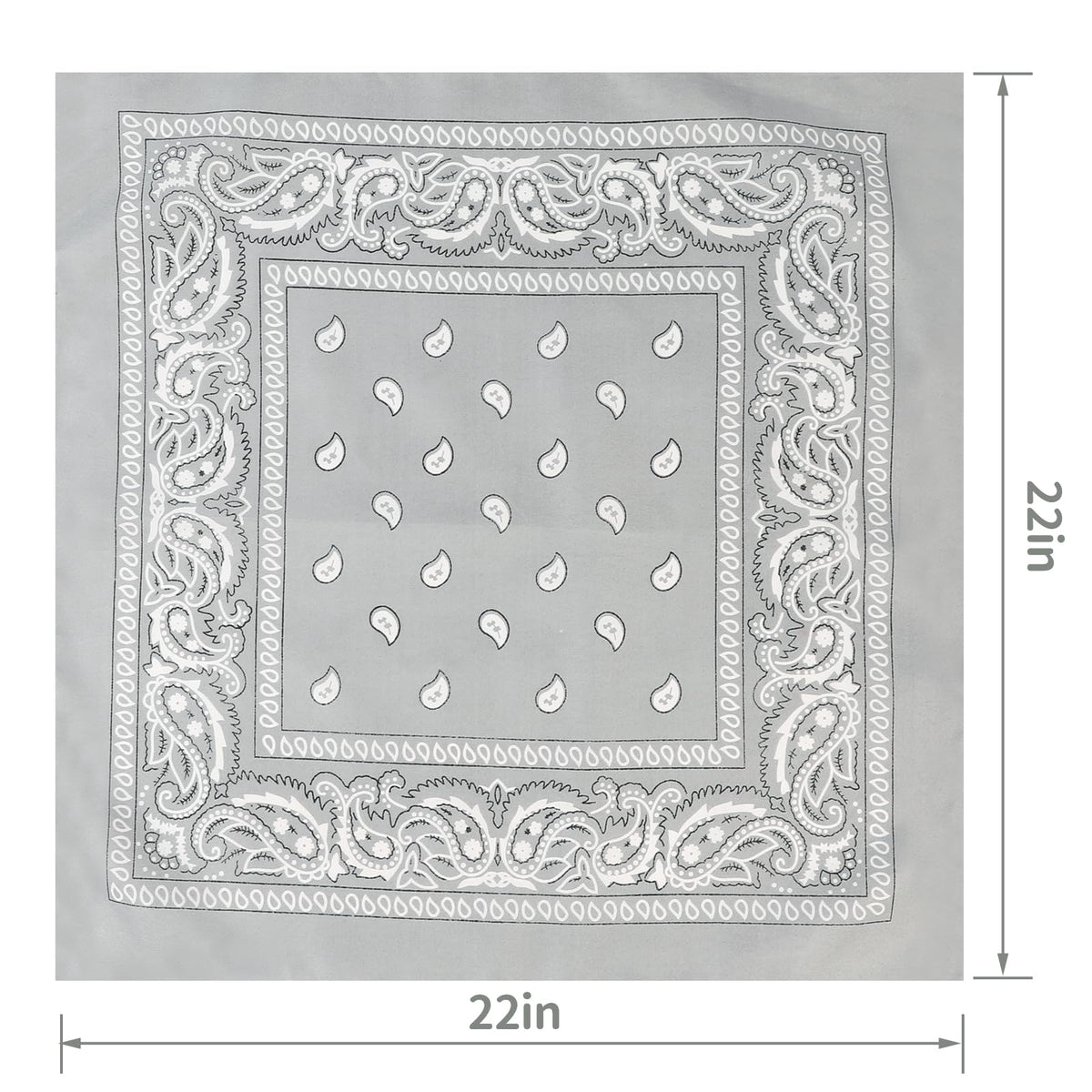 Jeatonge 20 Pcs Bandanas for Women Men Head Scarf Handkerchief 22x22 Inch