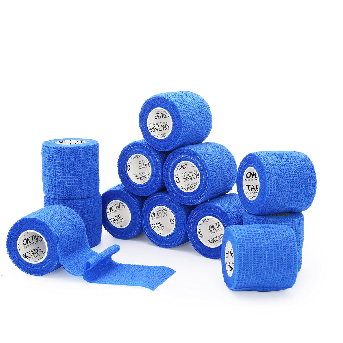 OK TAPE Self Adherent Cohesive Bandages Wrap 12Packs 2" x 5 Yards