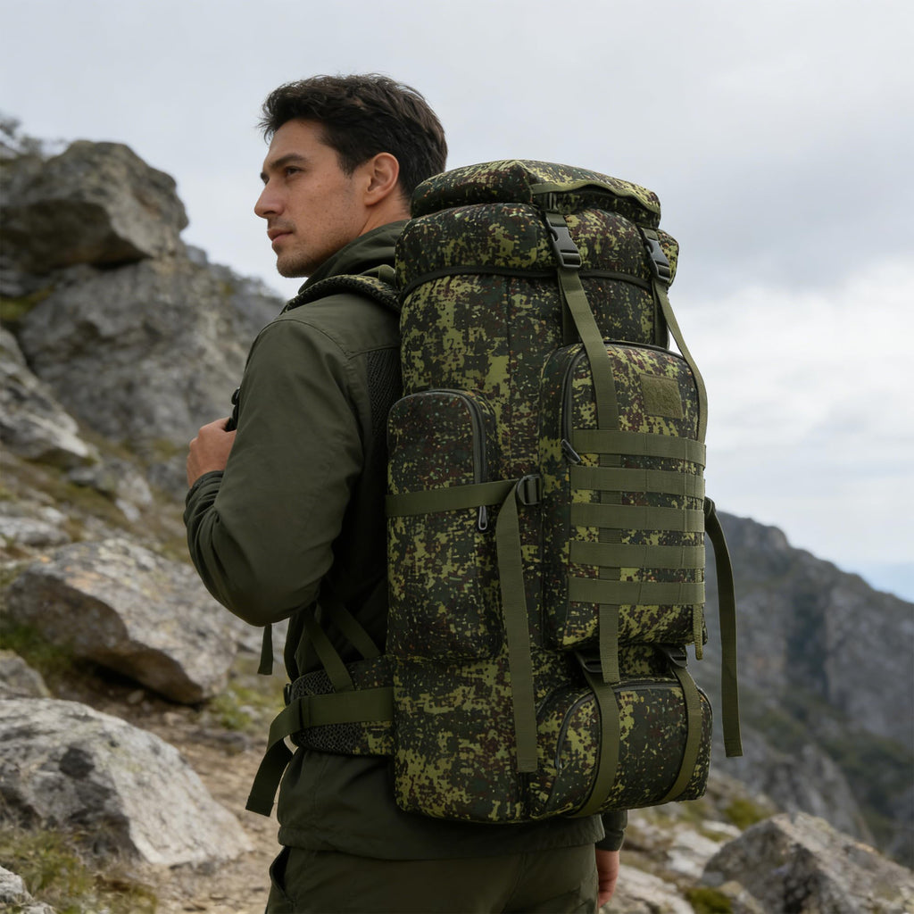 Hiking Backpack 70L/100L Camping Backpack Military Rucksack