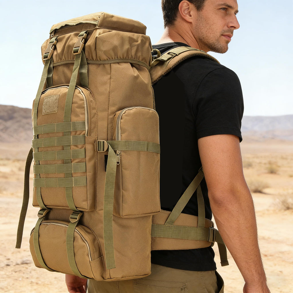 Hiking Backpack 70L/100L Camping Backpack Military Rucksack