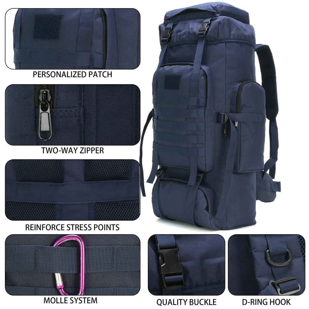 Hiking Backpack 70L/100L Camping Backpack Military Rucksack