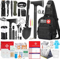 Survival Kit, 262 Piece Survival Gear and Supplies with First Aid Kit Pouch and Crossbody Bag