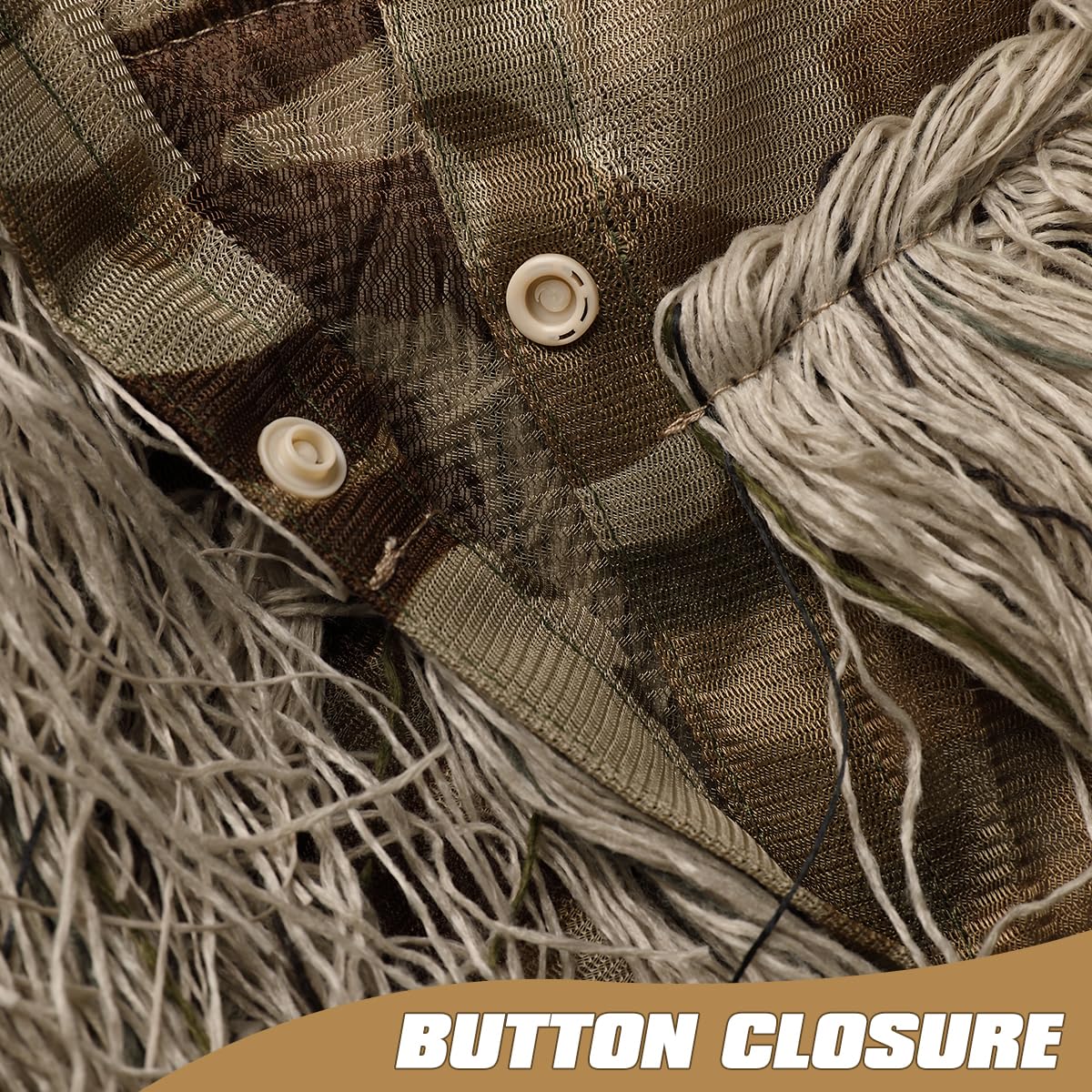 DoCred 5-In-1 Ghillie Suit, 3D Camouflage Hunting Suit