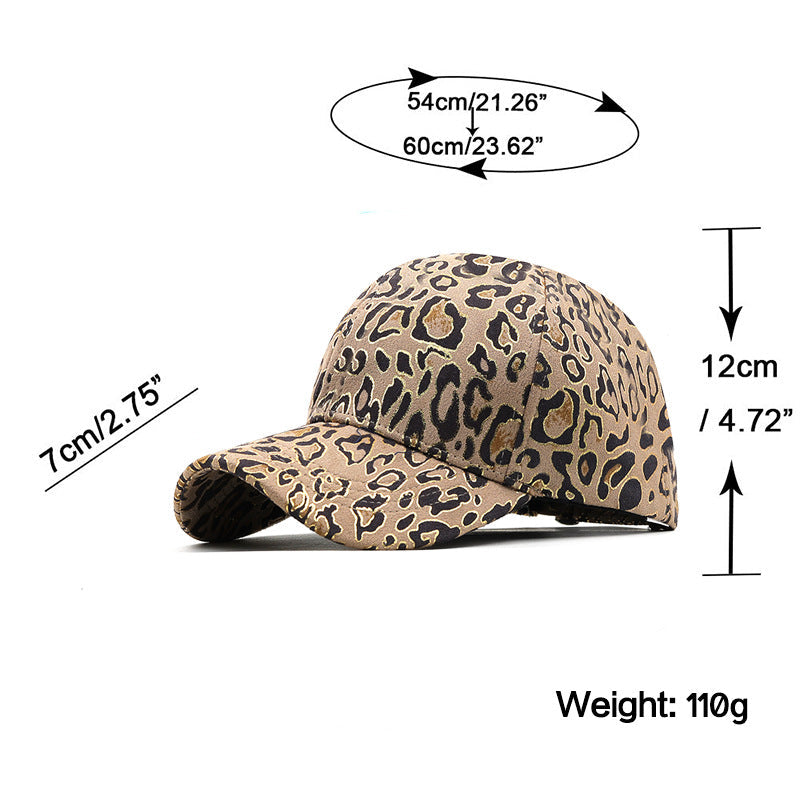 Leopard Print Cowgirl Baseball Cap