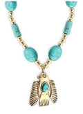 Phoenix Flight Turquoise Necklace