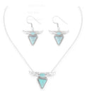 Desert Heart Turquoise Necklace and Earring Set