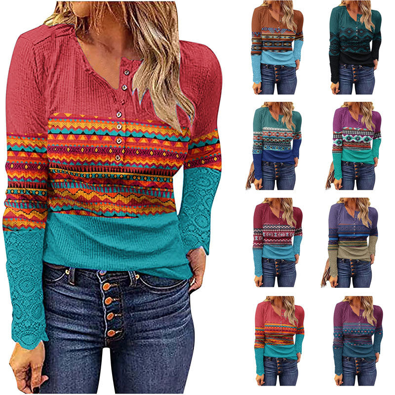 Desert Sunset Cowgirl Knit Top